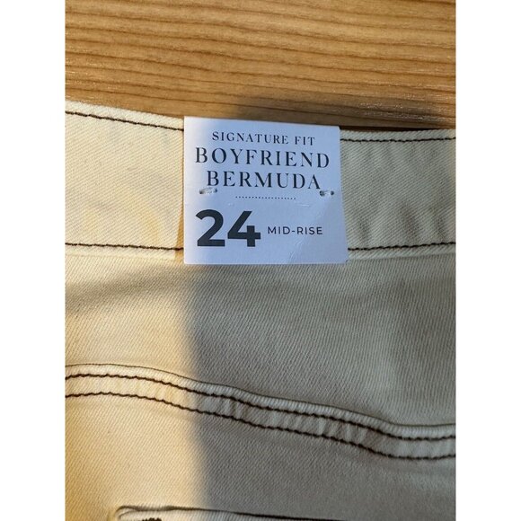 NWT Lane Bryant Signature Fit‎ Boyfriend Bermuda Shorts 24 Mid Rise - Picture 5 of 6